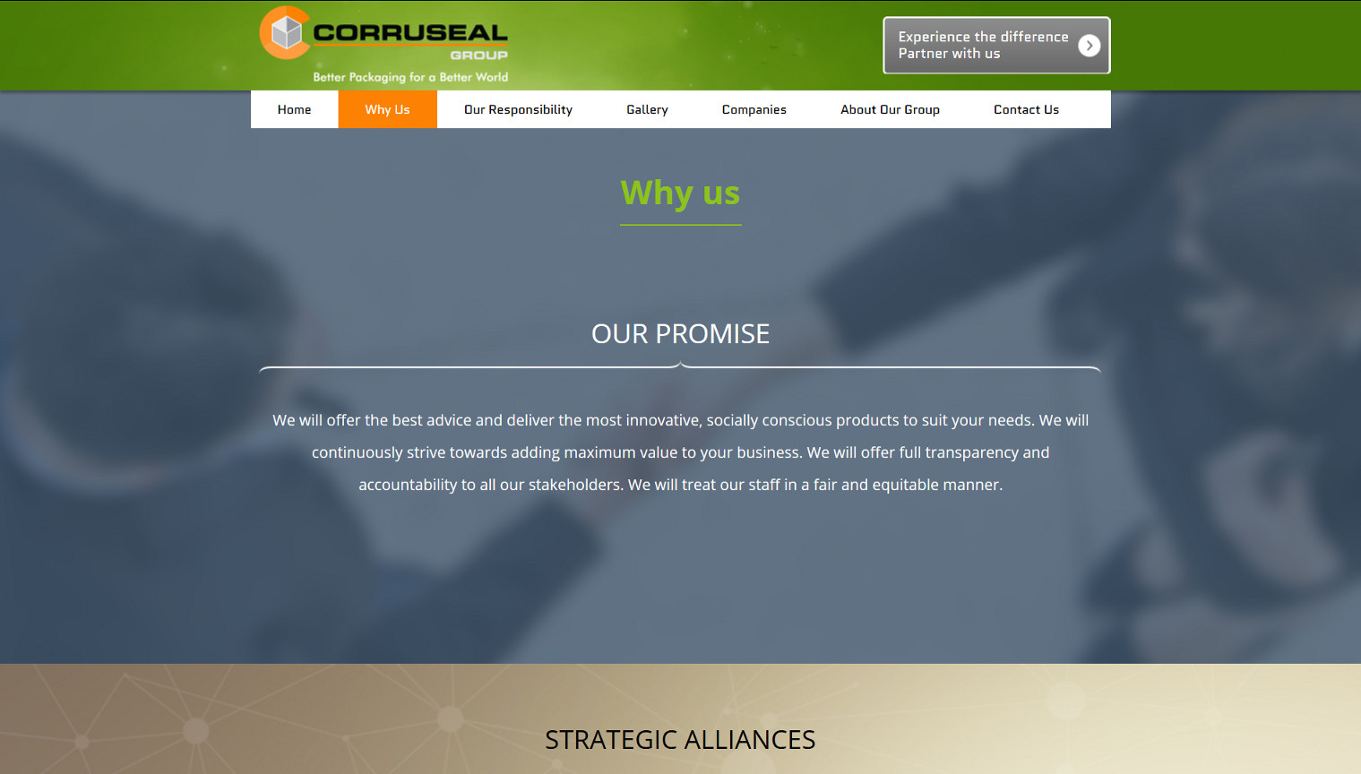 Corruseal Group - Why Us Page